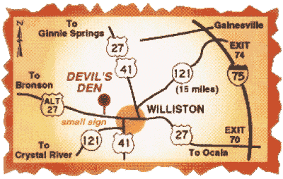 Devil's Den Springs (Devils Den) - Devil's Den Springs Under Water Map